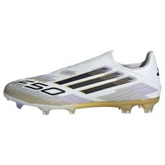 adidas F50 League Laceless FG/MG Fußballschuh Fußballschuhe Cloud White / Core Black / Gold Metallic