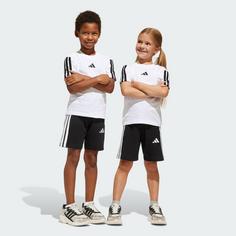Rückansicht von adidas Essentials Kids T-Shirt-Set Trainingsanzug Kinder White / Black