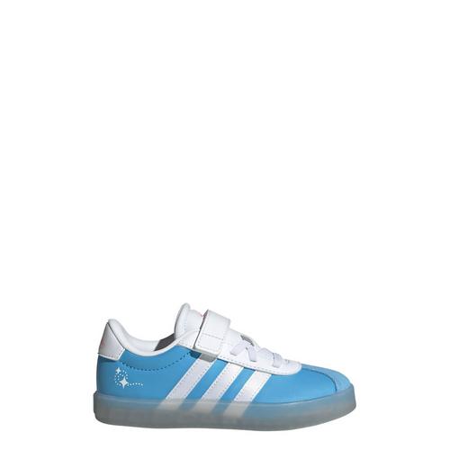 Rückansicht von adidas VL Court 3.0 Kids Schuh Sneaker Kinder Semi Blue Burst / Cloud White / Lucid Pink