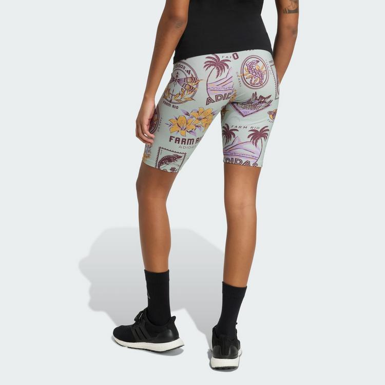 adidas adidas adidas X Farm Radlershorts Funktionsshorts Damen - Ash Silver / Corn Gold / Violet Fusion - 1 | SportScheck
