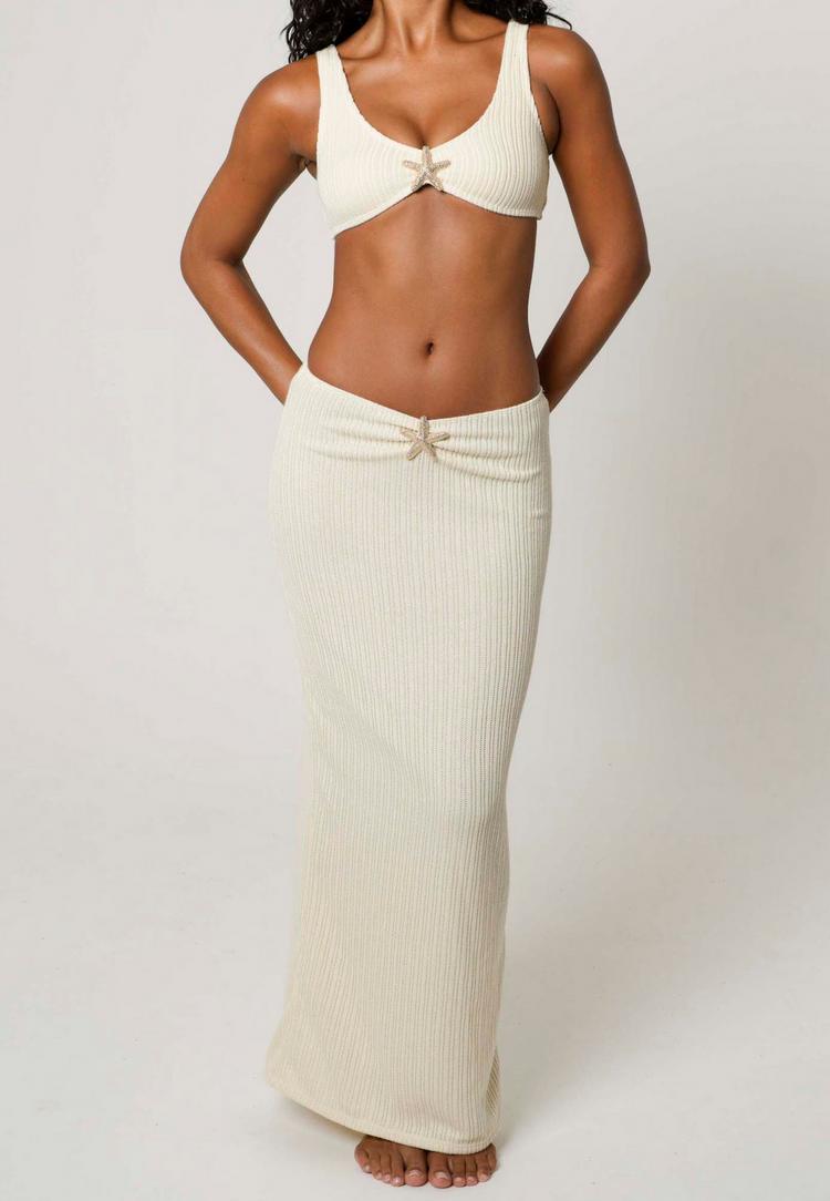 Moda Minx Moda Minx Starfish Scrunch Bikini Oberteil Damen - Coconut - 1 | SportScheck