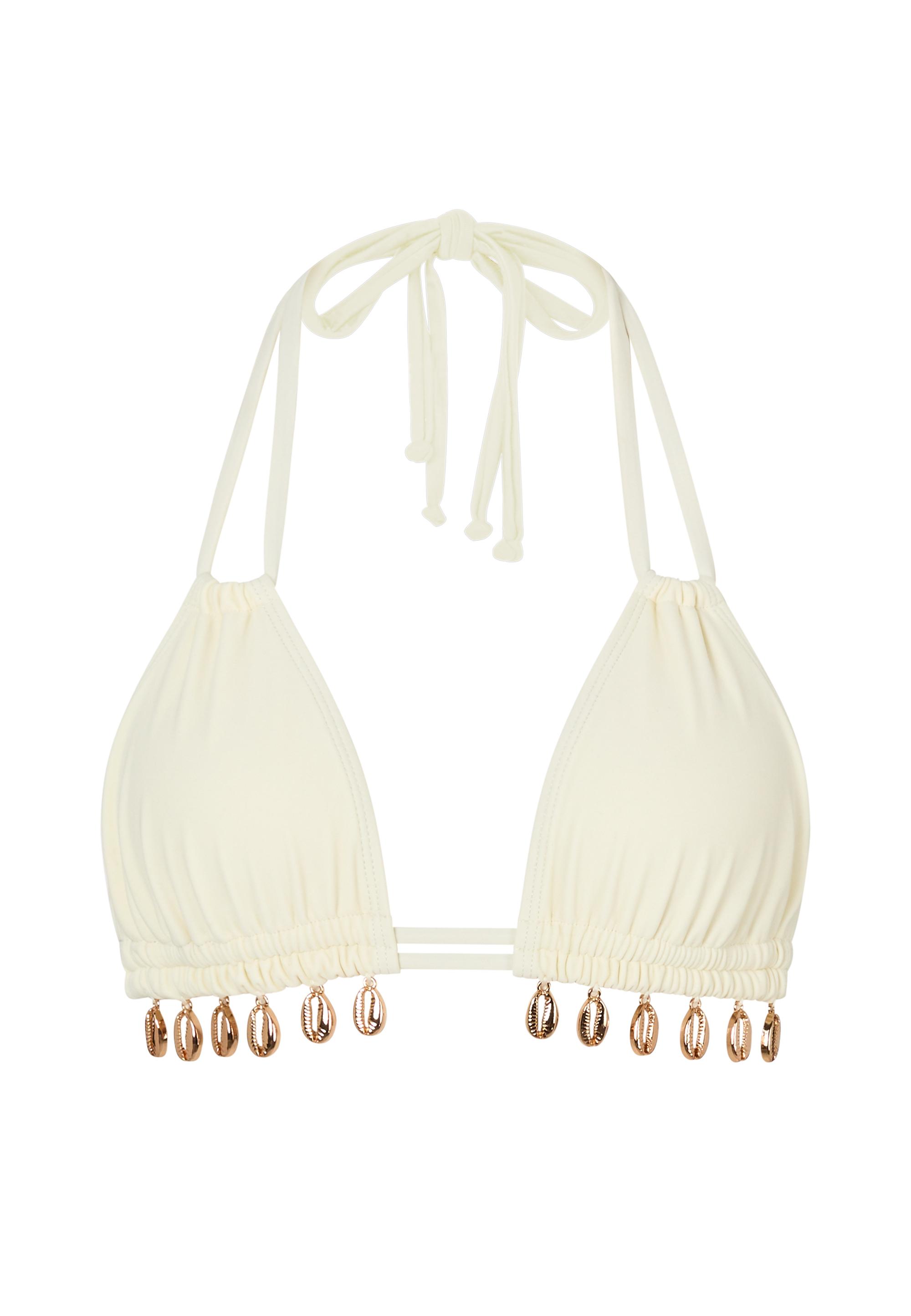 Moda Minx Gold Shells Double Strap Bikini Oberteil Damen - Coconut