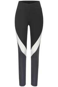 LASCANA Active Sporthose Leggings Damen - anthrazit - wei&szlig; - grau