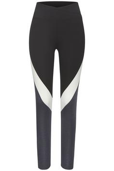 LASCANA Active Sporthose Leggings Damen anthrazit weiß grau
