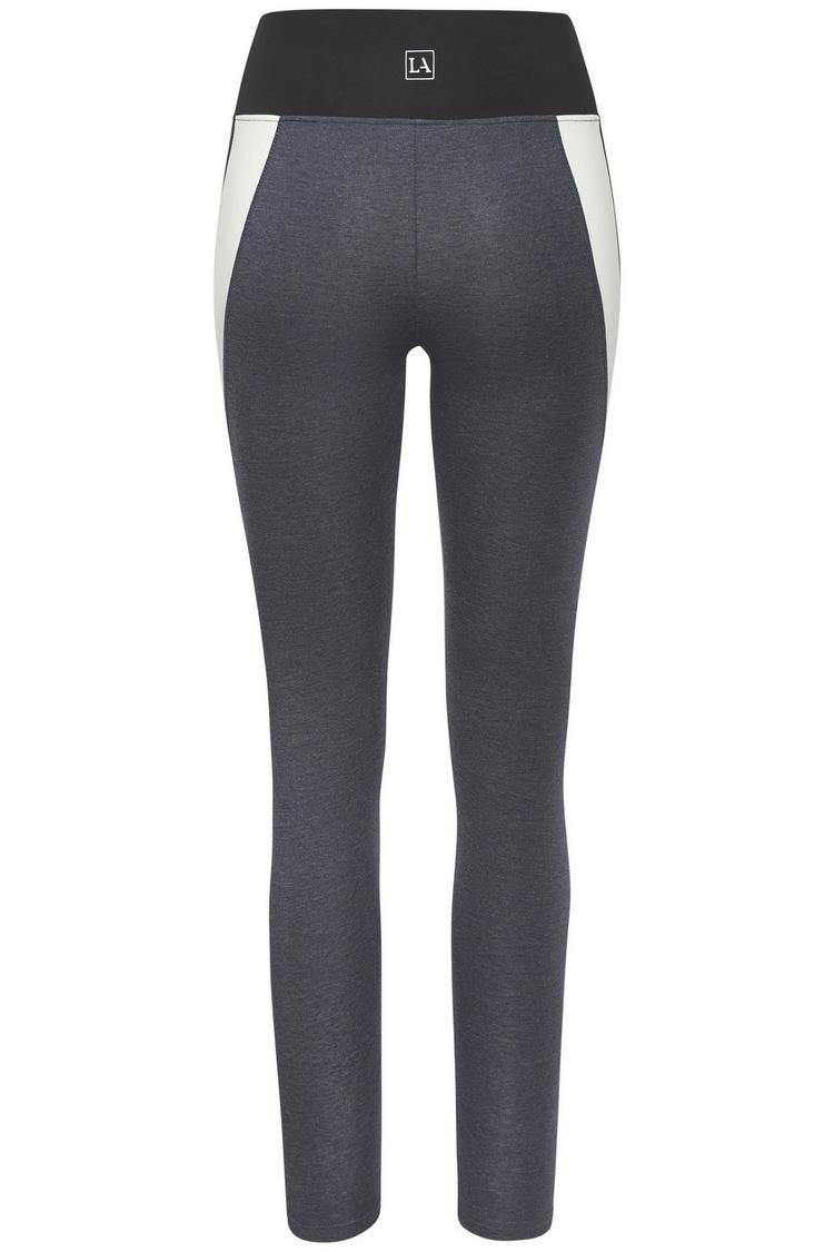LASCANA Active LASCANA Active Sporthose Leggings Damen - anthrazit - wei&szlig; - grau - 0 | SportScheck