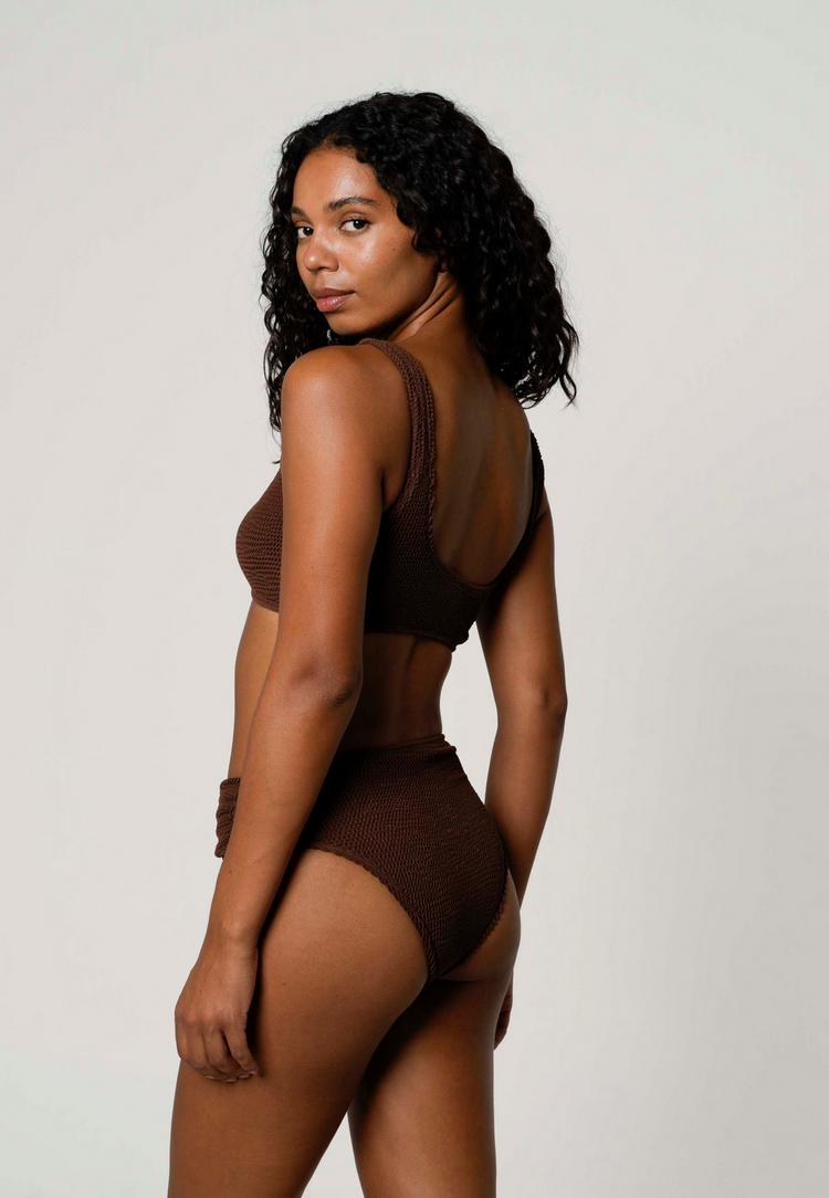 Moda Minx Moda Minx Starfish Scrunch Bikini Oberteil Damen - Coffee - 3 | SportScheck