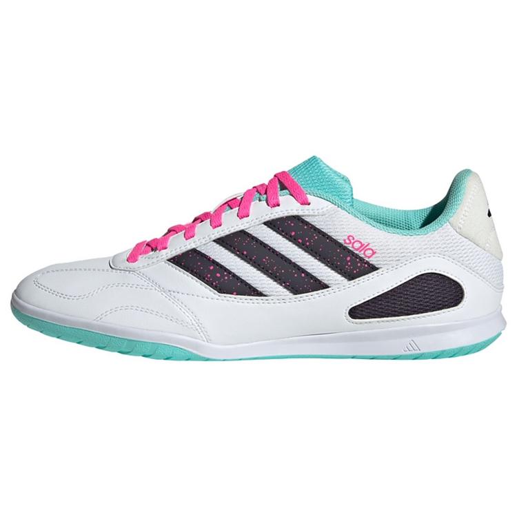 adidas adidas Super Sala Competition 3 Hallenschuhe Fu&szlig;ballschuhe - Cloud White / Aurora Black / Flash Aqua - 0 | SportScheck