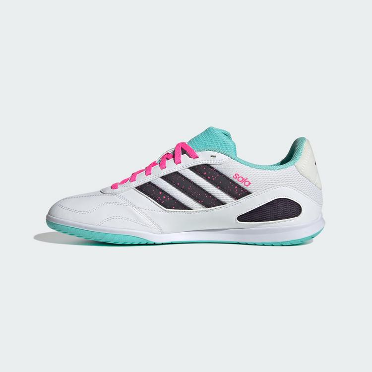 adidas adidas Super Sala Competition 3 Hallenschuhe Fu&szlig;ballschuhe - Cloud White / Aurora Black / Flash Aqua - 4 | SportScheck