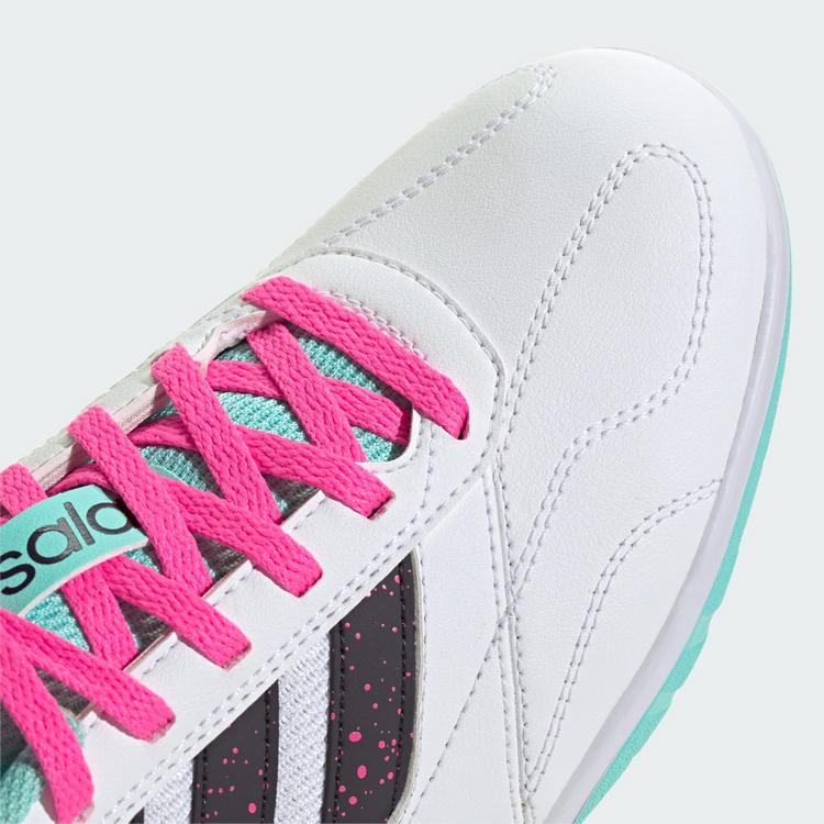 adidas adidas Super Sala Competition 3 Hallenschuhe Fu&szlig;ballschuhe - Cloud White / Aurora Black / Flash Aqua - 5 | SportScheck