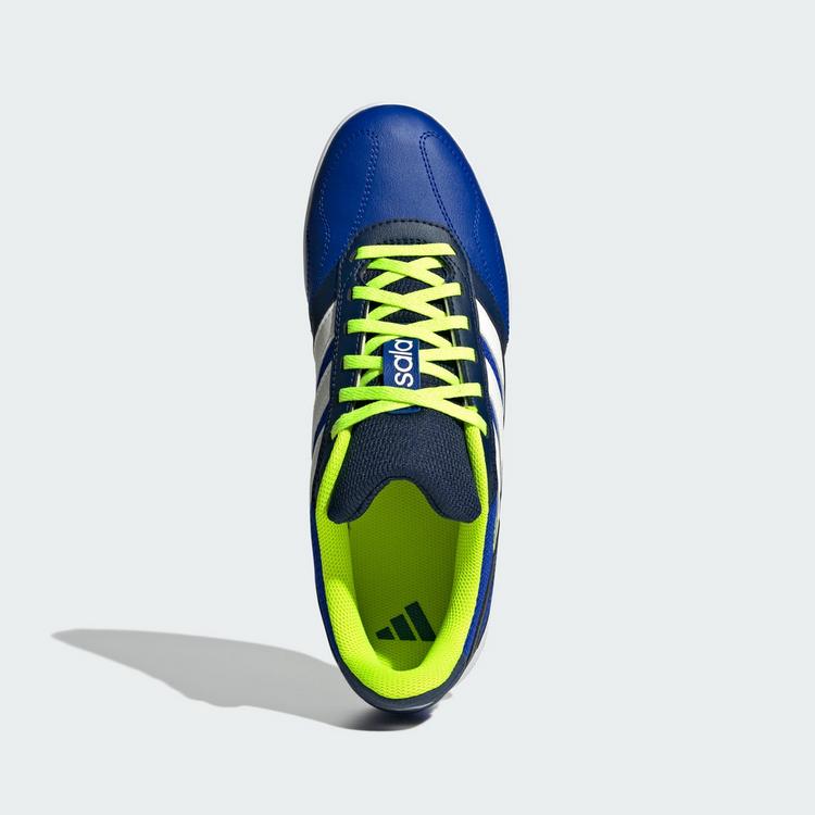 adidas adidas Super Sala Competition 3 Hallenschuhe Fu&szlig;ballschuhe - Lucid Blue / Cloud White / Lucid Lemon - 0 | SportScheck