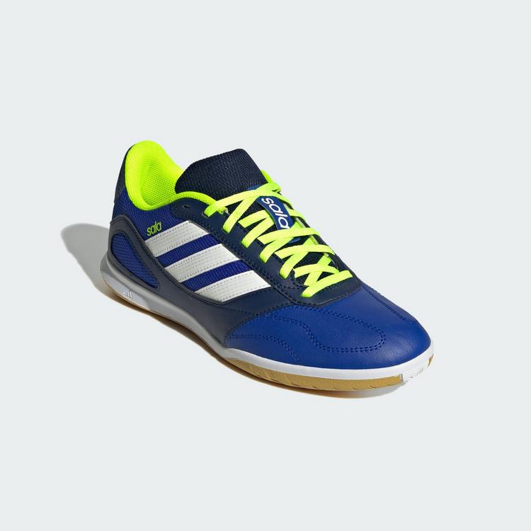 adidas adidas Super Sala Competition 3 Hallenschuhe Fu&szlig;ballschuhe - Lucid Blue / Cloud White / Lucid Lemon - 2 | SportScheck
