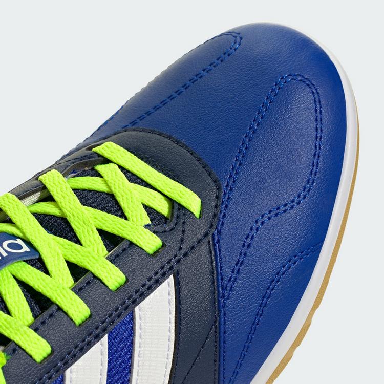 adidas adidas Super Sala Competition 3 Hallenschuhe Fu&szlig;ballschuhe - Lucid Blue / Cloud White / Lucid Lemon - 6 | SportScheck