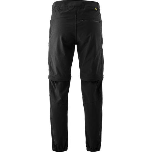 Rückansicht von Gonso Adventure Pants Zip Off Fahrradhose Herren Schwarz01100