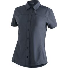 Maier Sports Magos S/S W Funktionsbluse Damen Dunkelgrau035