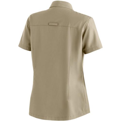 Rückansicht von Maier Sports Magos S/S W Funktionsbluse Damen Braun591