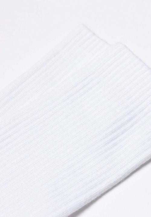 Rückansicht von Snocks Bambus Tennissocken Sportsocken Weiß