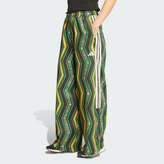 Rückansicht von adidas adidas x FARM Tiro Trainingshose Trainingshose Damen Black / Amazon Green / Preloved Yellow
