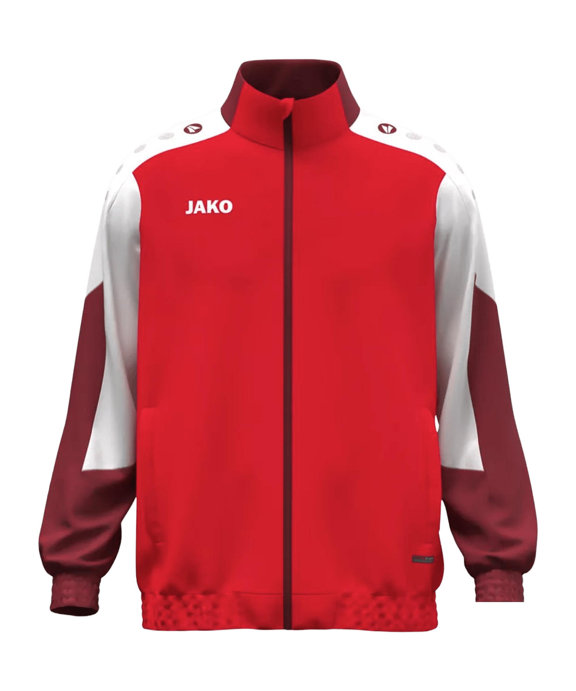JAKO Dynamic Web Jacke Trainingsjacke Herren rotweiss im Online