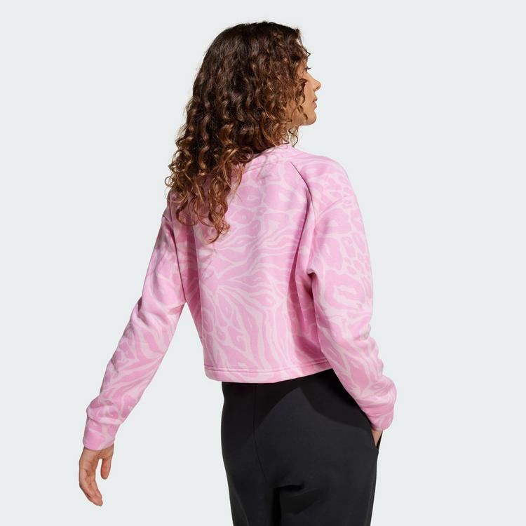 adidas adidas Future Icons bauchfreies Sweatshirt Sweatshirt Kinder - True Pink / St Tropic Bloom / Black - 1 | SportScheck