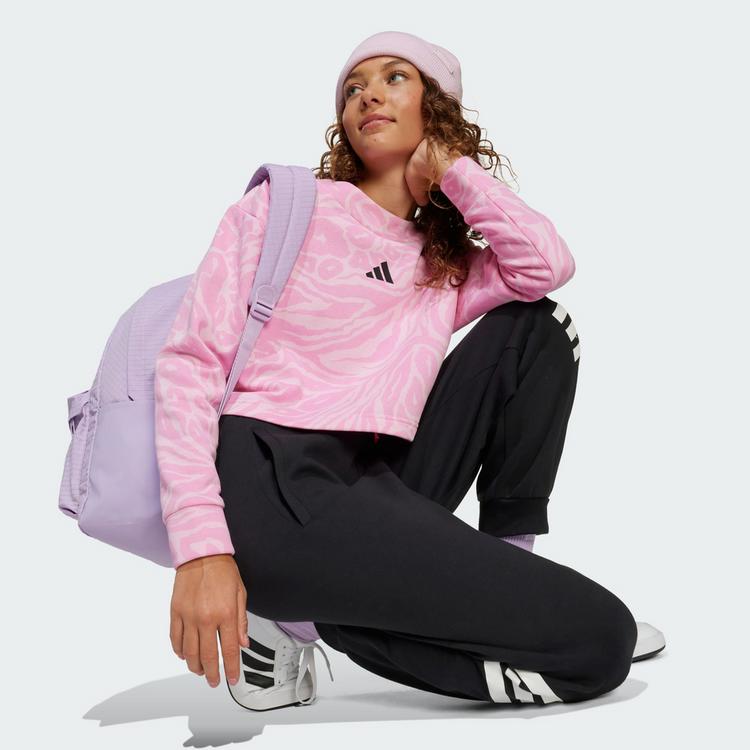 adidas adidas Future Icons bauchfreies Sweatshirt Sweatshirt Kinder - True Pink / St Tropic Bloom / Black - 1 | SportScheck