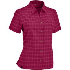 Maul Sport Elbe 1/2 Bluse kariert elast Funktionsbluse Damen Lila464