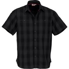Maul Sport Askim II 1/2 Hemd karo Outdoorhemd Herren Dunkelgrau037
