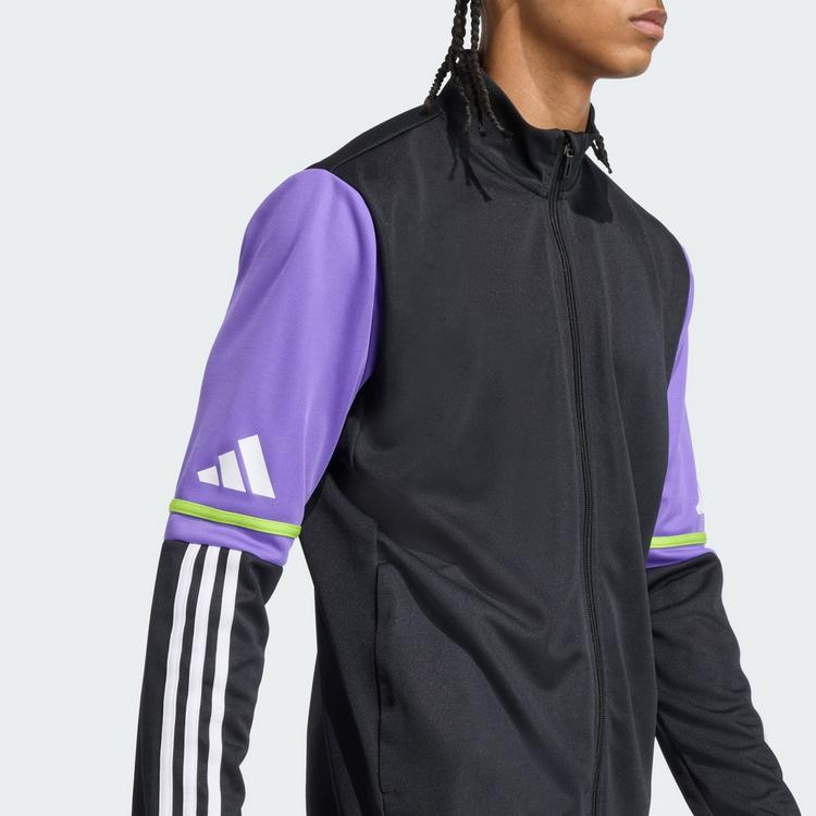 adidas adidas Squadra 25 Trainingsjacke Trainingsjacke Herren - Black / Purple Rush - 0 | SportScheck
