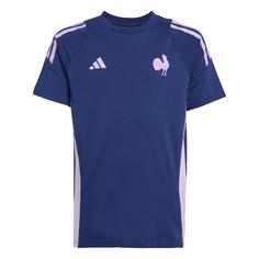 adidas Frankreich Kids T-Shirt aus Baumwolle Funktionsshirt Kinder Dark Blue