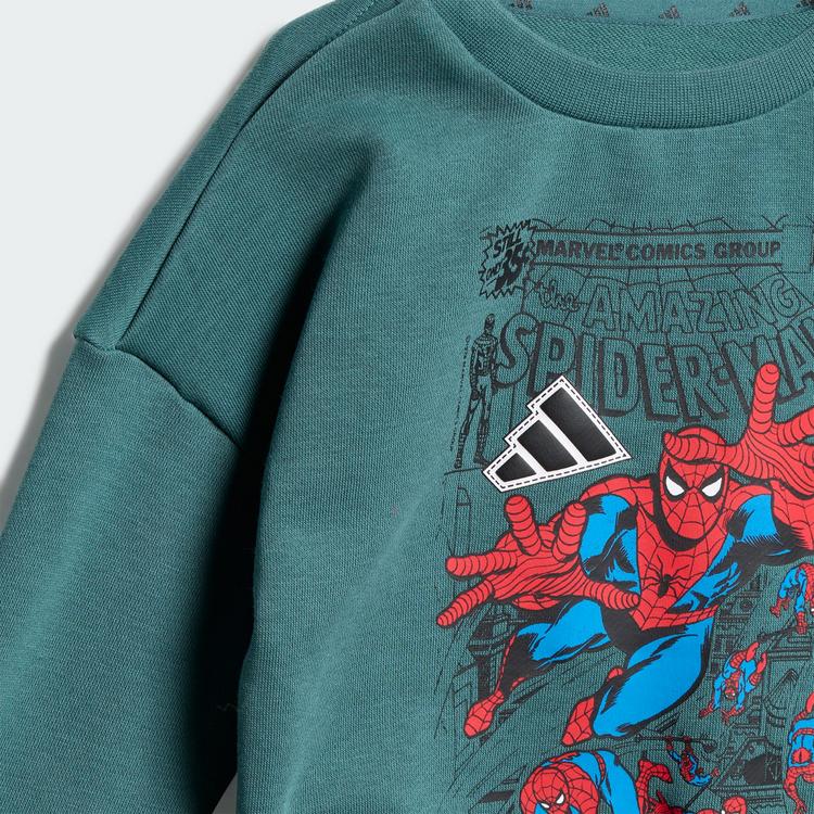 adidas adidas Marvel Spider-Man Jogginghose Kinder Trainingsanzug Kinder - Preloved Teal / White - 1 | SportScheck