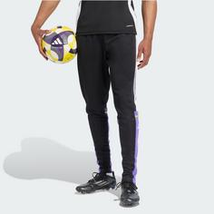 Rückansicht von adidas Squadra 25 Trainingshose Trainingshose Herren Black / Purple Rush