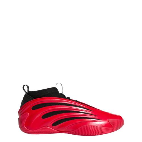 Rückansicht von adidas Harden Volume 9 Basketballschuhe Pure Ruby / Core Black / Lucid Blue