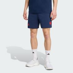 Rückansicht von adidas Frankreich Travel Shorts Funktionsshorts Herren Collegiate Navy