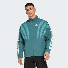 Rückansicht von adidas Adizero Retro Laufjacke Outdoorjacke Herren Preloved Teal