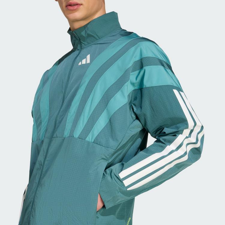 adidas adidas Adizero Retro Laufjacke Outdoorjacke Herren - Preloved Teal - 0 | SportScheck