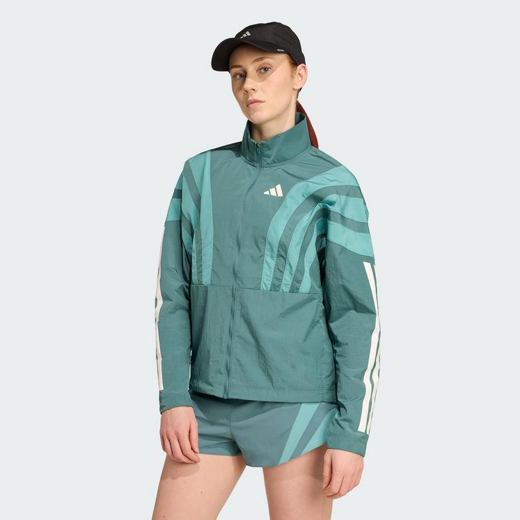 adidas adidas Adizero Retro Laufjacke Outdoorjacke Damen - Preloved Teal - 0 | SportScheck