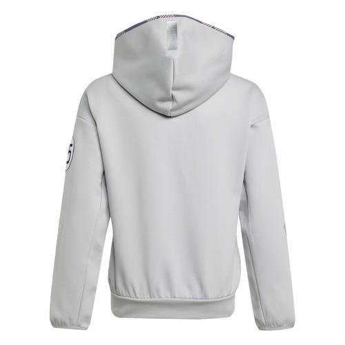 Rückansicht von adidas Hoodie Kinder Grey Two