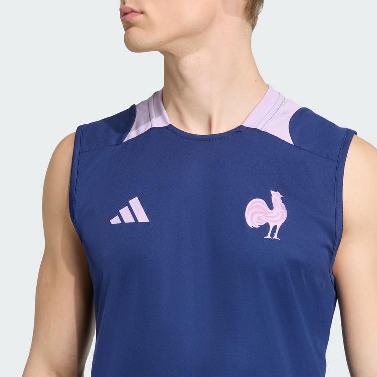 adidas adidas Frankreich Singlet Funktionstank Herren - Dark Blue - 2 | SportScheck