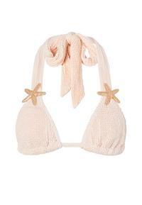 Moda Minx Starfish Scrunch Triangle Top Bikini Oberteil Damen - Coconut
