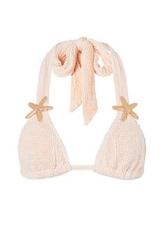 Moda Minx Starfish Scrunch Triangle Top Bikini Oberteil Damen Coconut