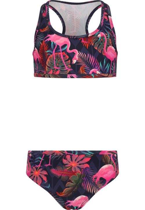 Rückansicht von ZigZag Irena Bikini Set Kinder Print 3673 Flamingo