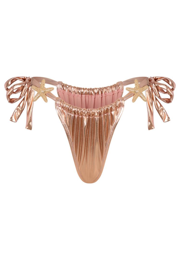 Moda Minx Moda Minx STARFISH METALLIC Bikini Hose Damen - Rose Gold - 0 | SportScheck