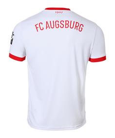 Rückansicht von Mizuno FC Augsburg Trikot Home 2025/2026 Weiß Fußballtrikot Herren weiss