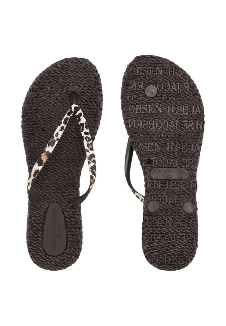 Ilse Jacobsen Ilse Jacobsen CHEERFUL01P Zehentrenner Damen - Brown Panthera Print - 0 | SportScheck