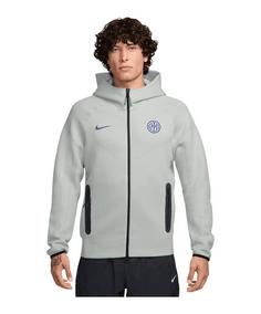 Nike Inter Mailand Tech Fleece Hoody Funktionssweatshirt Herren graublau