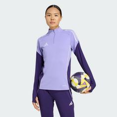 Rückansicht von adidas Tiro 25 Competition Trainingsoberteil Trainingsanzug Damen Light Purple