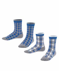 ESPRIT Check SO 2-Pack Freizeitsocken Kinder light greymel. (3390)