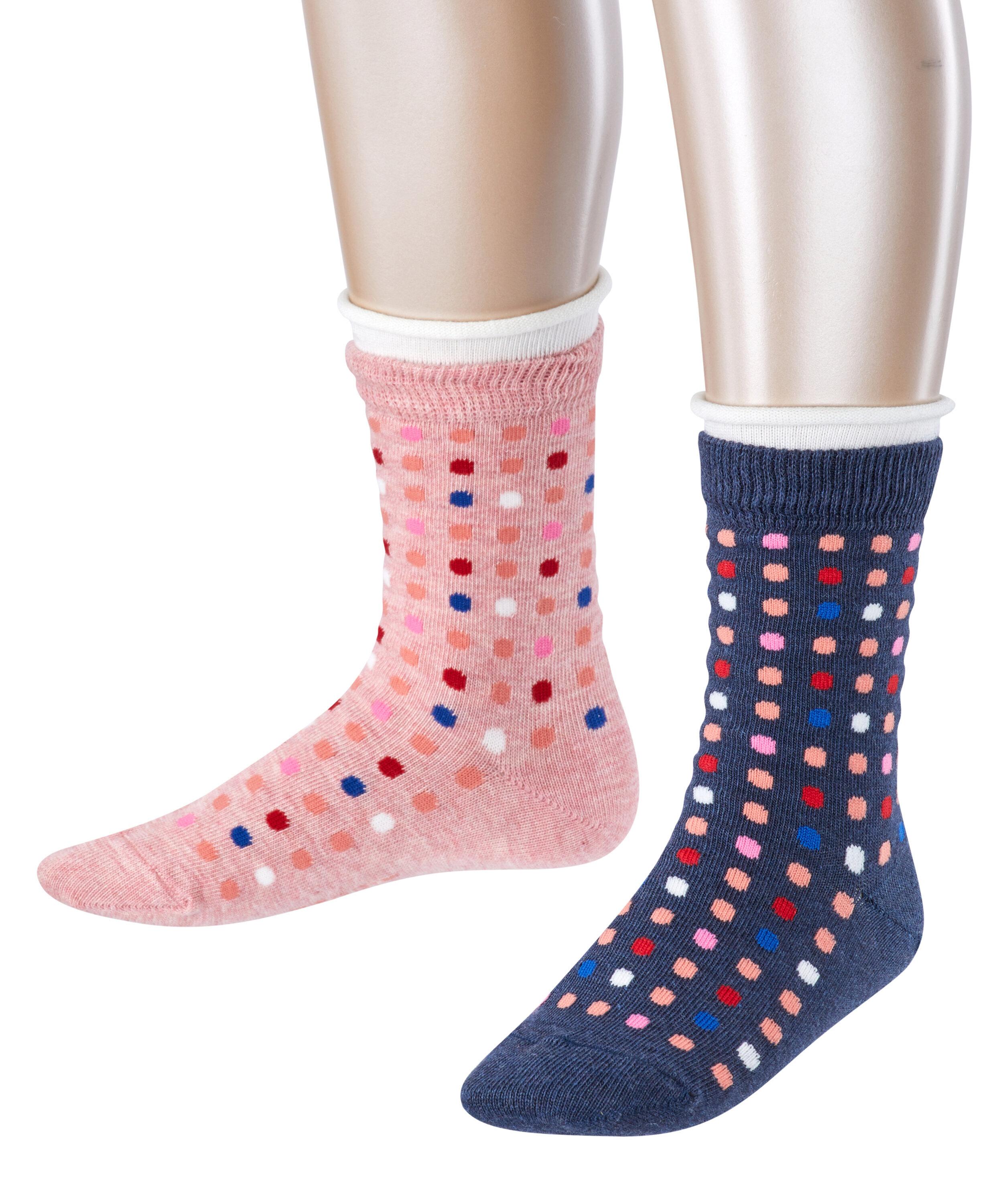 ESPRIT Colourful Dots 2-Pack Socken Kinder - sortiment (0050)