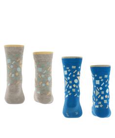 Rückansicht von ESPRIT Pattern Mix SO  2-Pack Freizeitsocken Kinder sortiment (0030)