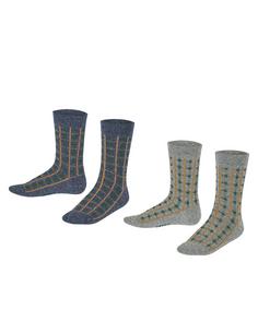ESPRIT Check SO 2-Pack Freizeitsocken Kinder sortiment (0010)