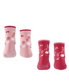 Rückansicht von ESPRIT Sweet Flower  2-Pack Freizeitsocken Kinder sortiment (0030)
